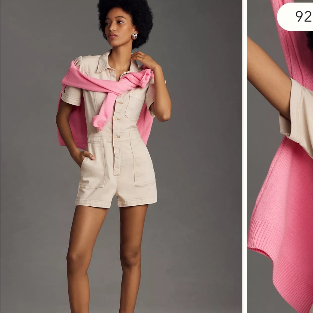 The Kit Utility Romper by Pilcro Anthropologie